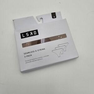 LSKD Seamless G-String 3-Pack - Brown